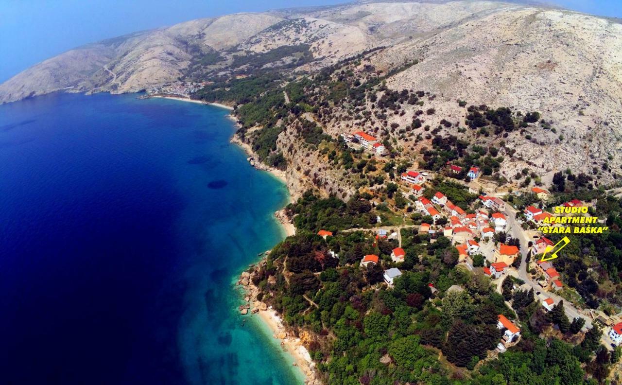 Studio Apartman Stara Baška Exterior foto